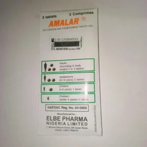 Amalar Tablet (sulfadoxine/pyrimethamine 500mg/25mg)