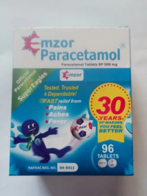 Emzor Paracetamol 500mg Tablet X12