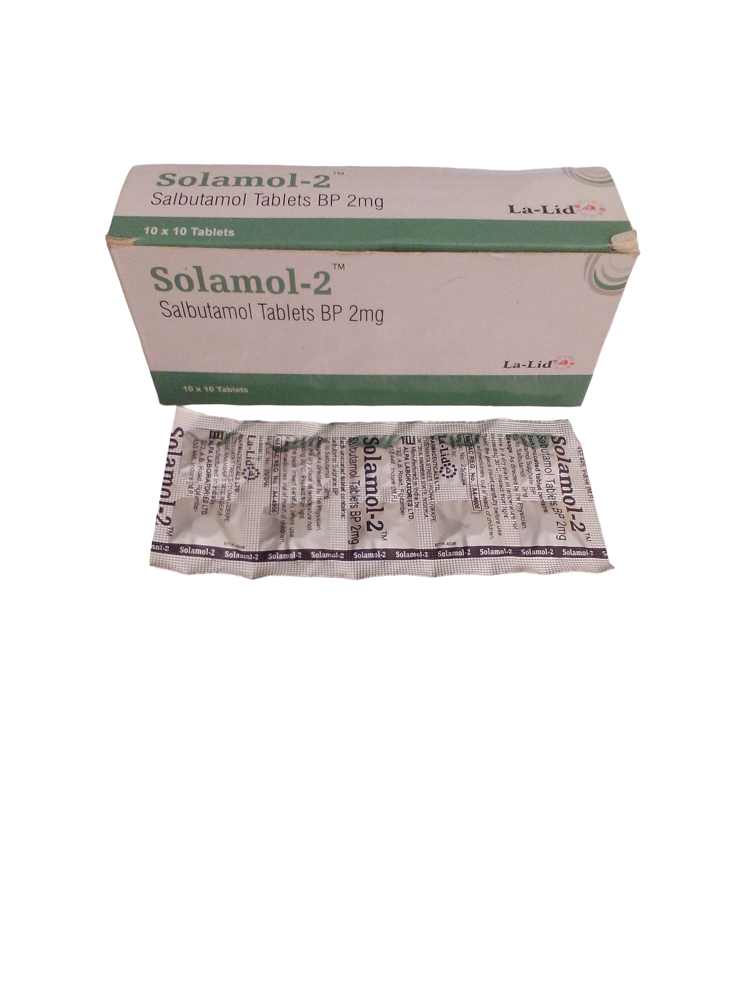 Solamol-2 Tablets (salbutamol)