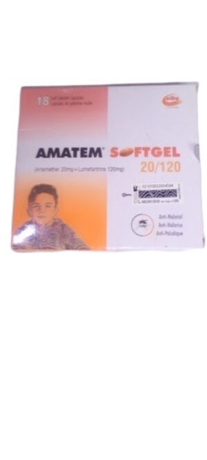 Amatem Forte Softgel (artemether/lumefantrine) 80mg/480mg