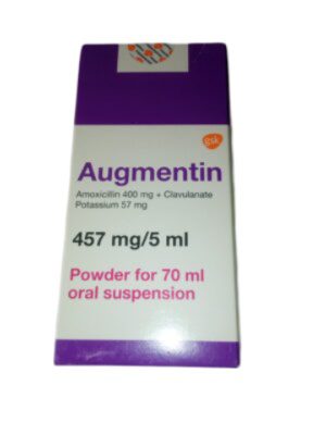 Augmentin 457mg/5ml Suspension (amoxicillin/ Clavulanic Acid)