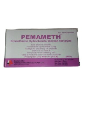 Promethazine Hydrochloride Injection 50mg Unbranded